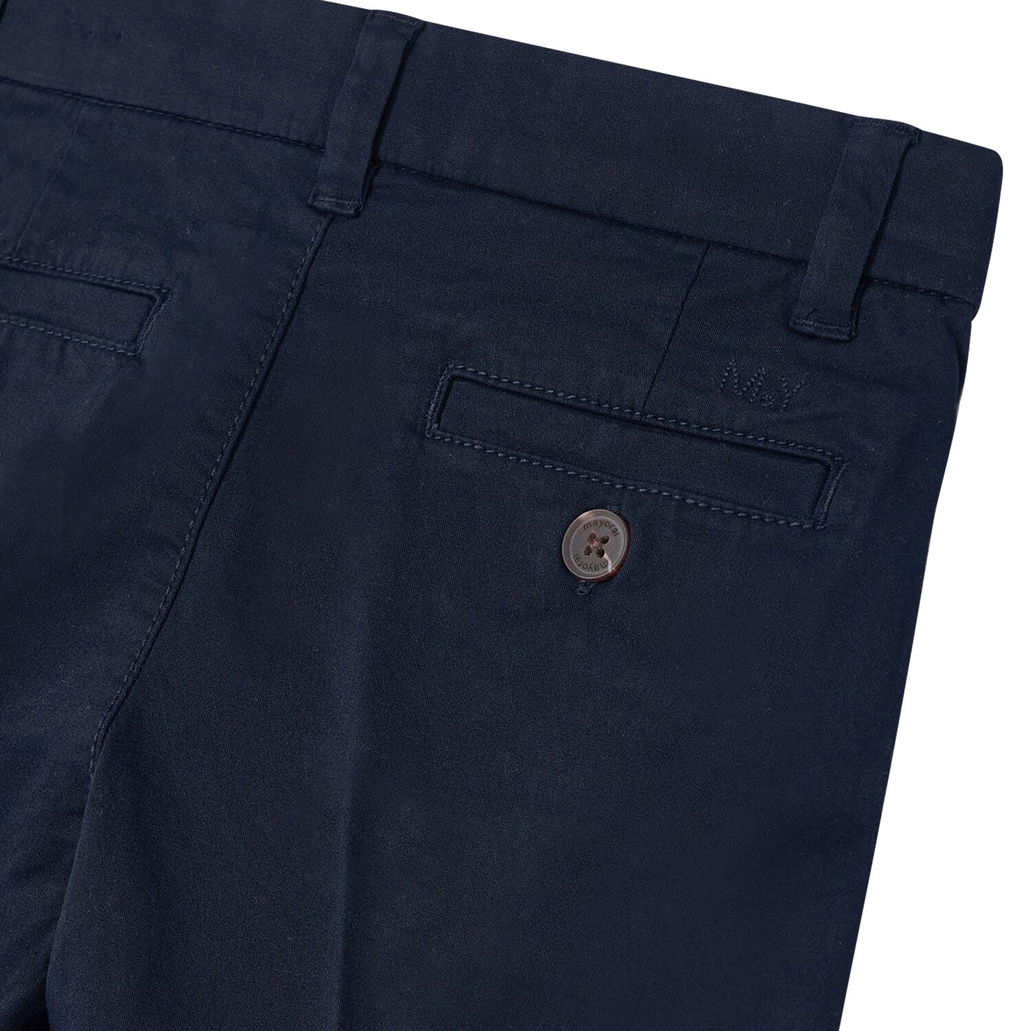 Boys Navy Blue Cotton Shorts, 5, hi-res