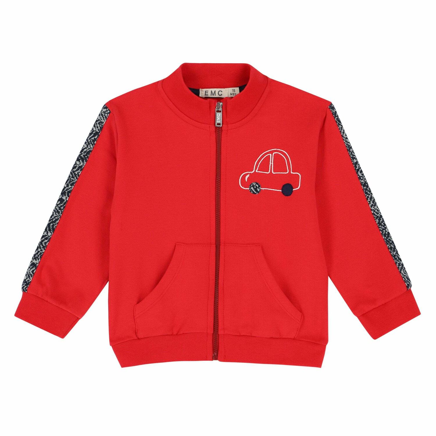 Younger Boys Navy & Red Tracksuit Set, 1, hi-res