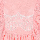 Girls Pink Lace Dress, 1, hi-res
