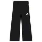 Girls Black Logo Trousers, 1, hi-res