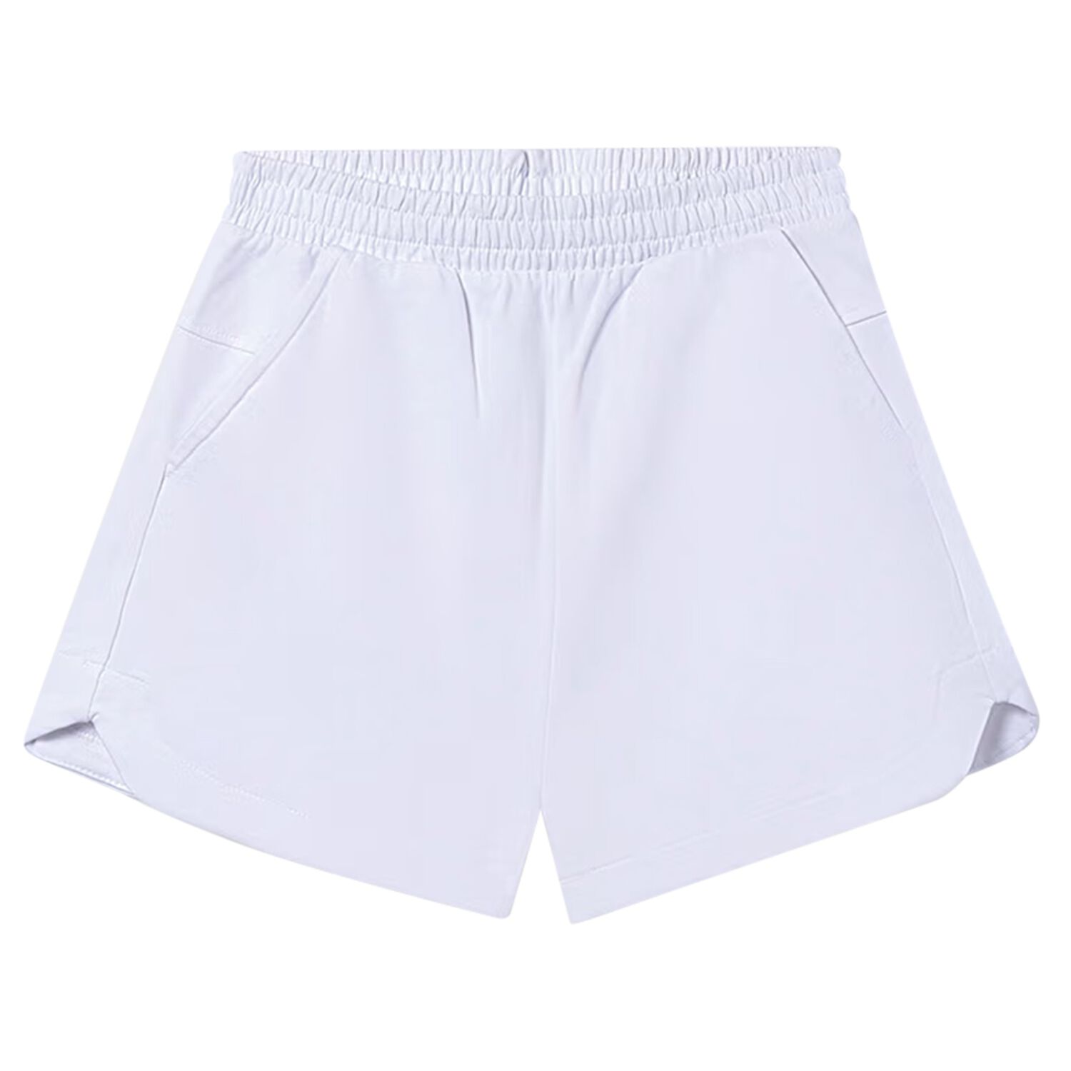 Girls White Shorts, 3, hi-res