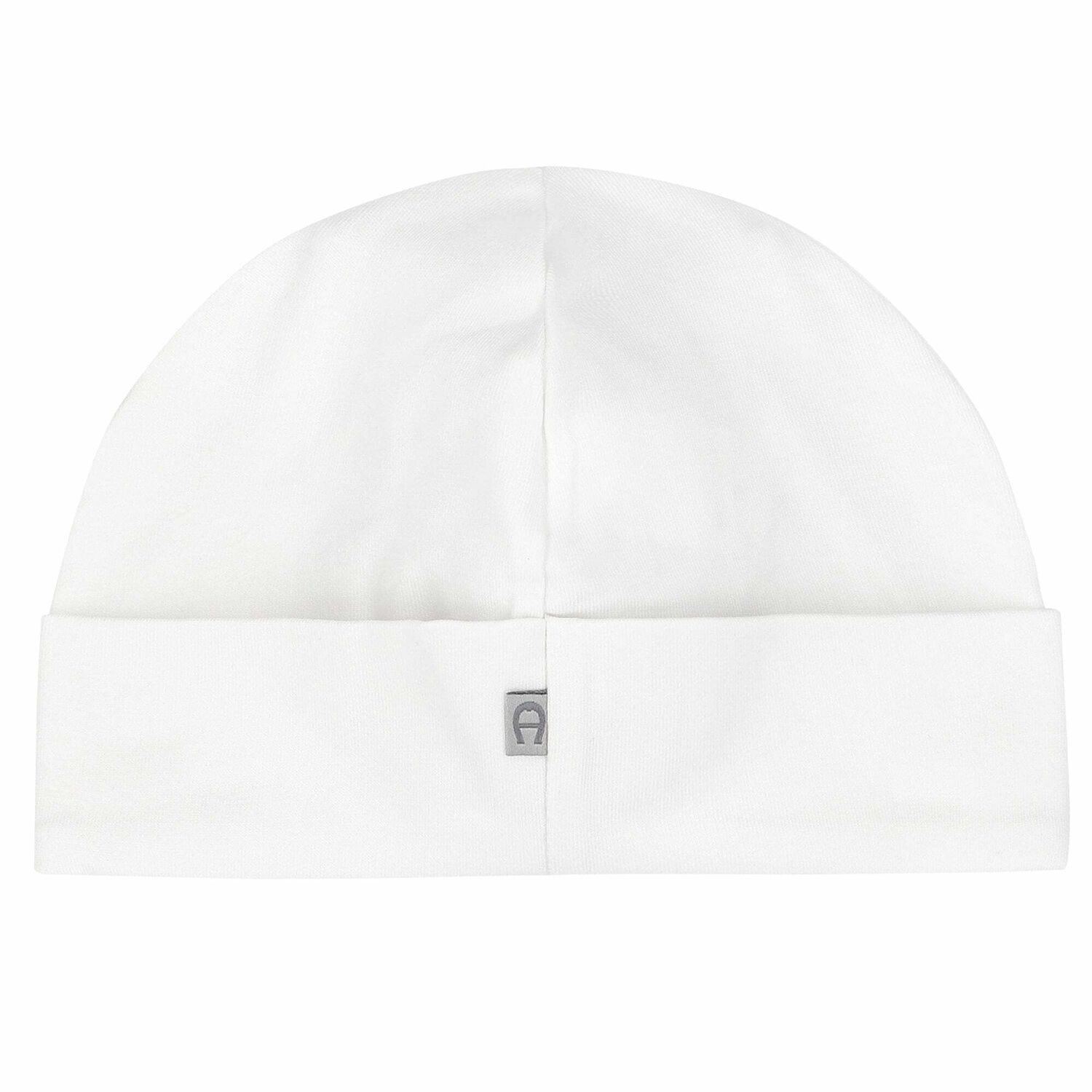 Baby Boys White Logo Hat, 2, hi-res image number null