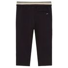 Younger Boys Black Trousers, 1, hi-res