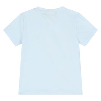 Younger Boys Blue Logo T-Shirt