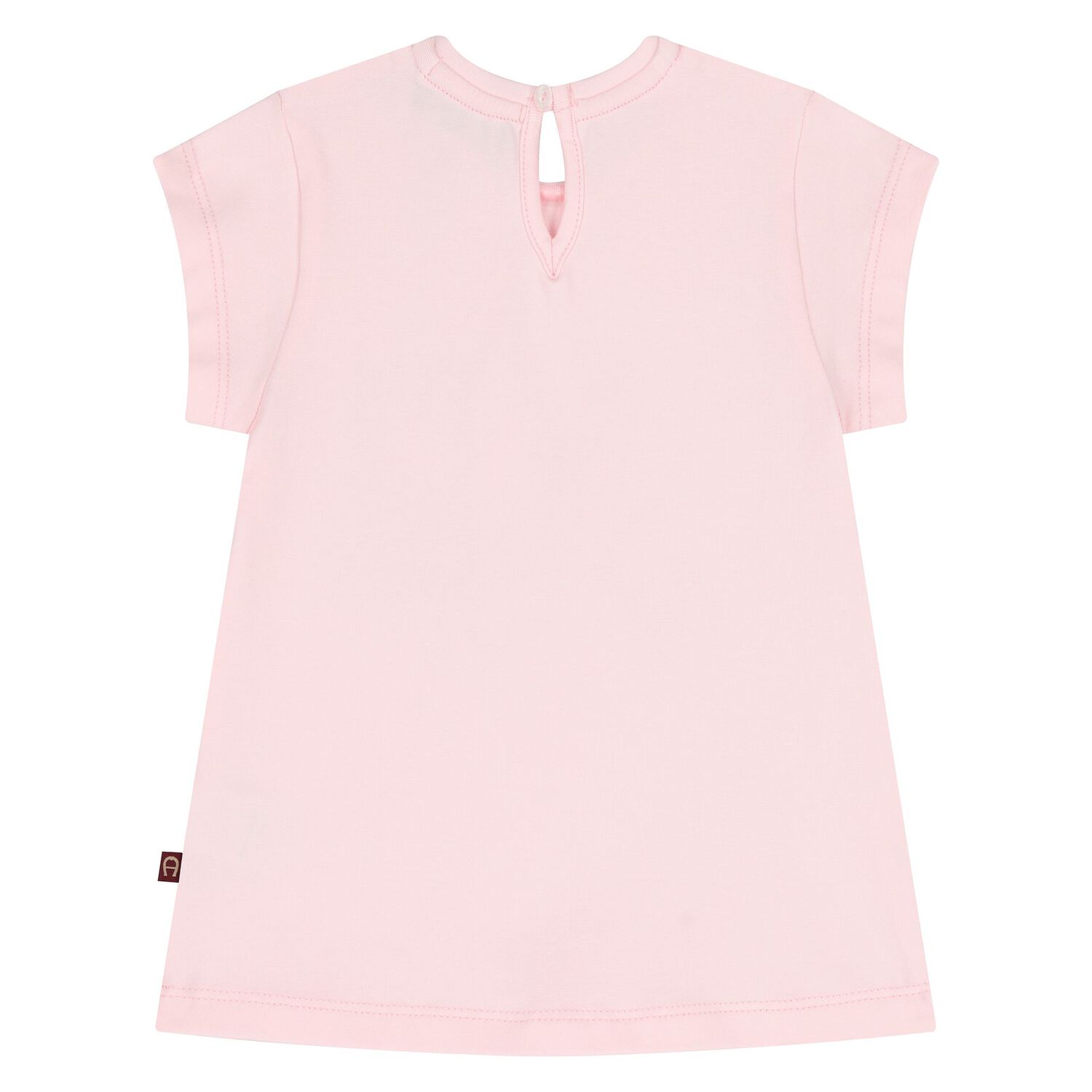 Younger Girls Pink Butterflies Logo T-Shirt, 2, hi-res