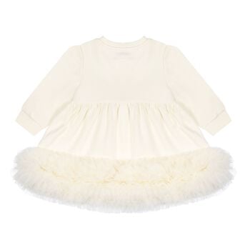 Baby Girls Yellow Tulle Ruffle Hem Dawn Dress