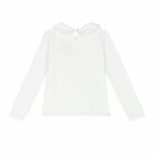 Girls White Printed Long Sleeve Top, 1, hi-res