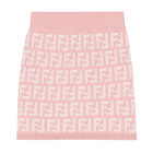 Girls Pink FF Logo Skirt, 1, hi-res