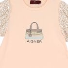 Girls Pink Bag Logo Dress, 3, hi-res