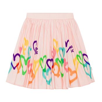 Girls Pink Heart Bonnie Skirt