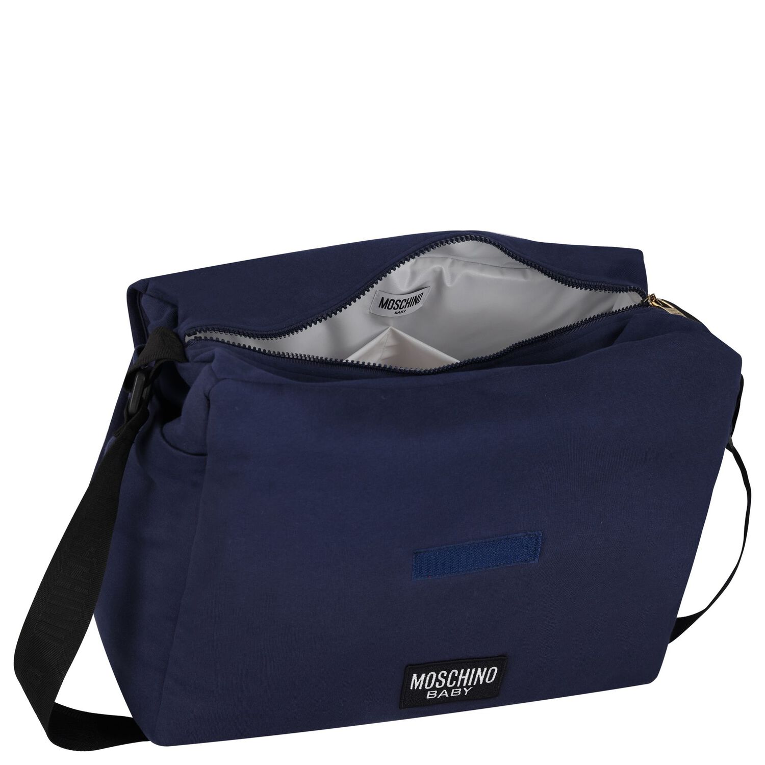 Navy Blue Teddy Bear Baby Changing Bag, 3, hi-res