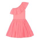 Girls Pink Ruffle Chloey Dress, 2, hi-res