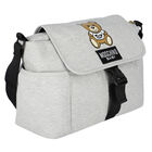 Grey Teddy Logo Baby Changing Bag, 1, hi-res