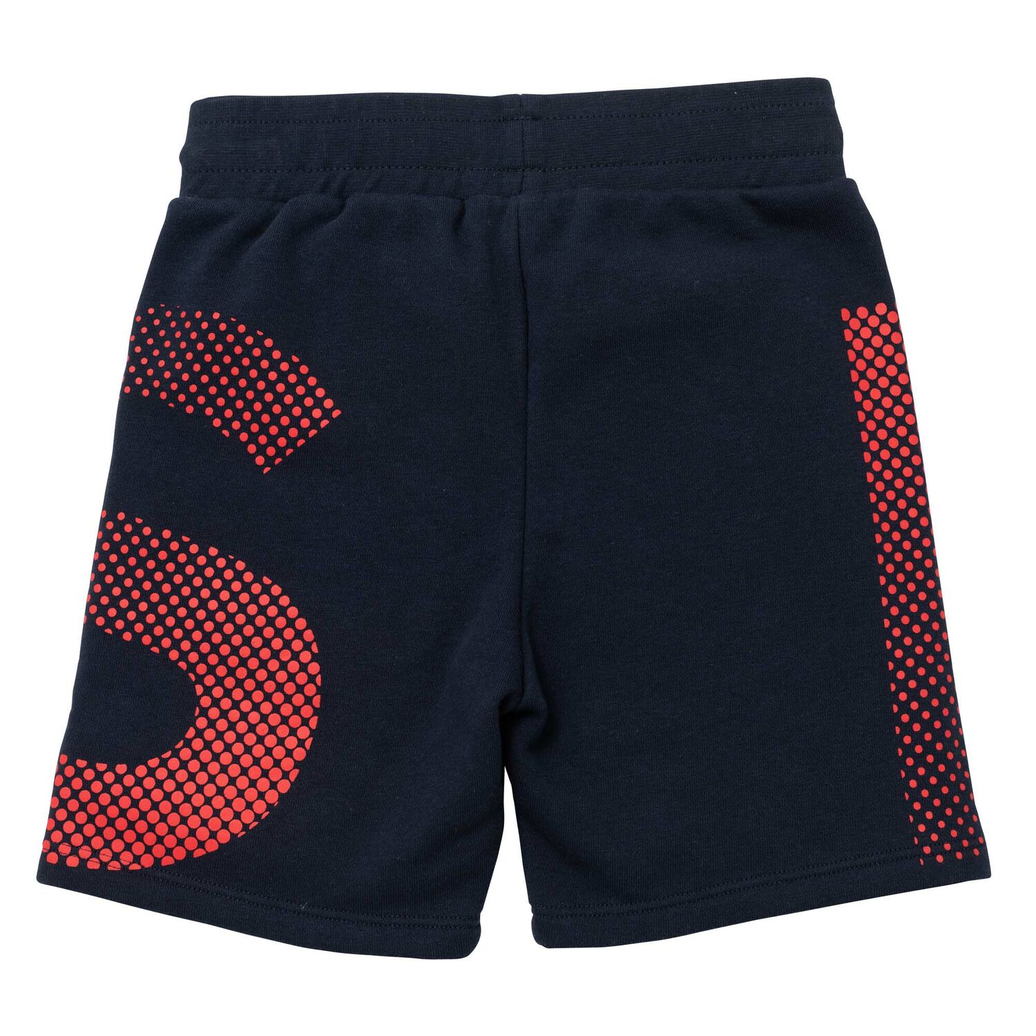 Boys Navy & Red Logo Shorts, 1, hi-res image number null