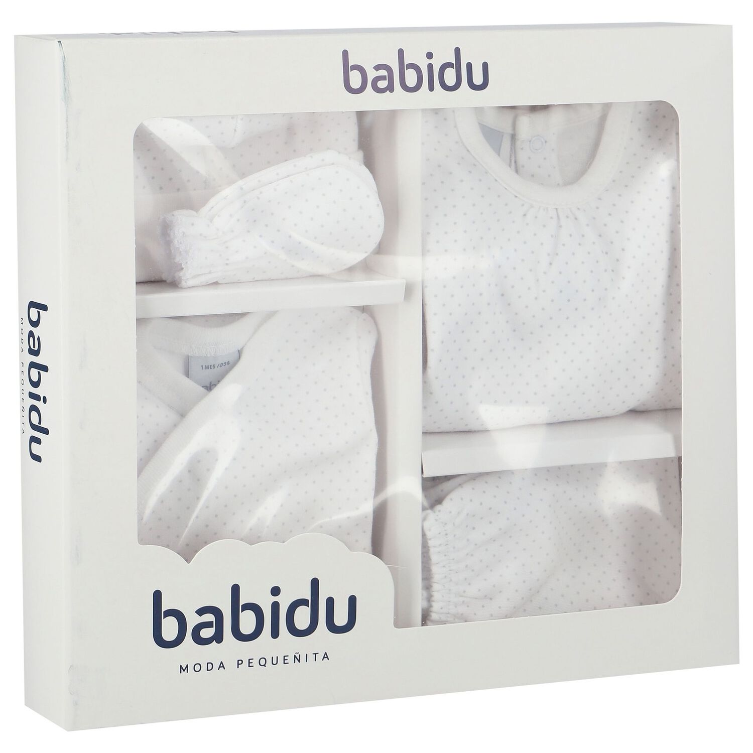 White & Grey Dots Baby Gift Set, 1, hi-res image number null