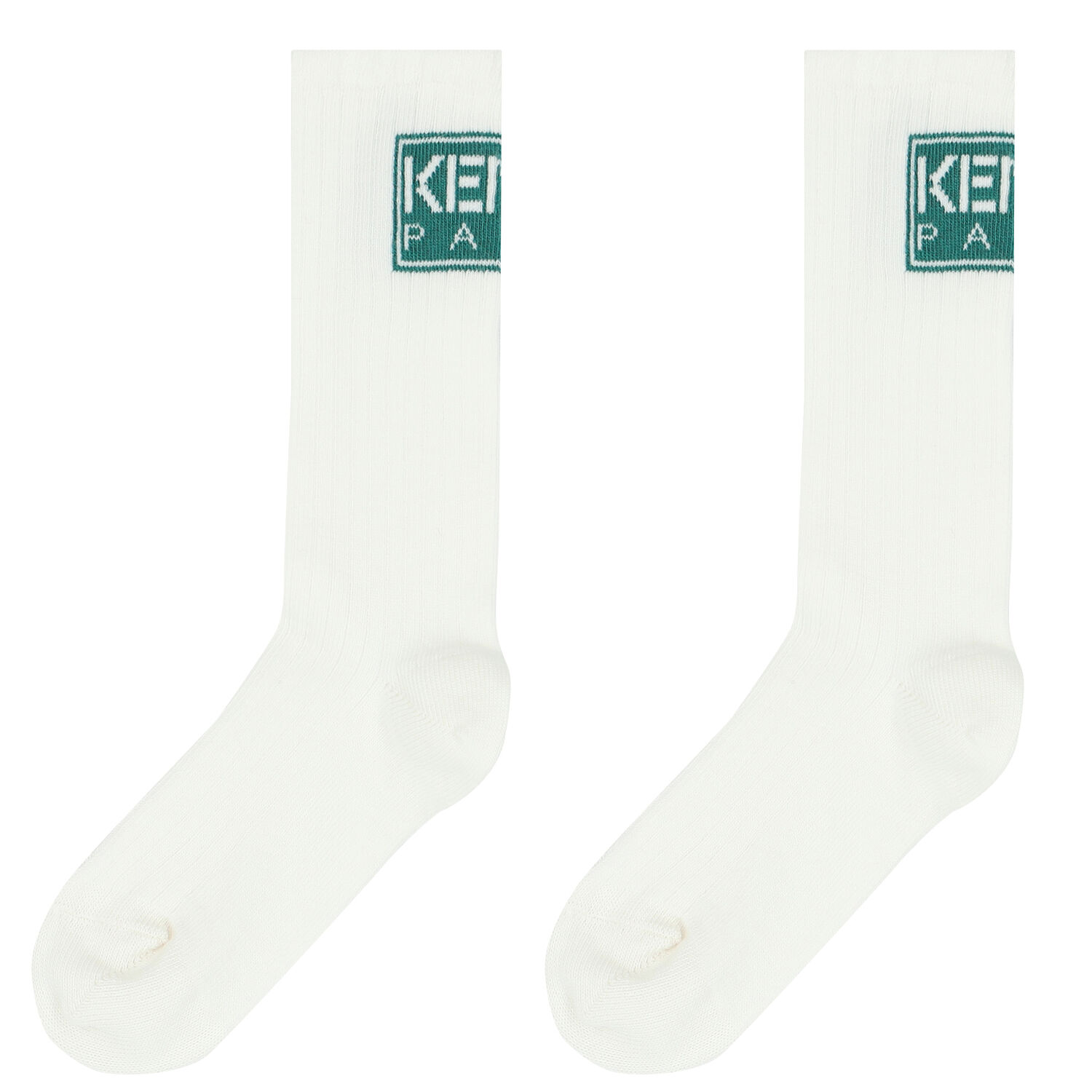 Ivory Logo Socks, 1, hi-res