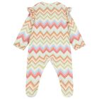 Baby Girls Multi-Coloured Zig Zag Babygrow, 1, hi-res