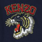 Boys Navy Blue Hooded Top, 1, hi-res