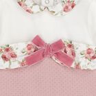 Baby Girls Ivory & Pink Babygrow, 1, hi-res