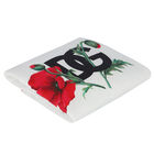 Baby Girls White & Red Poppy Blanket, 1, hi-res