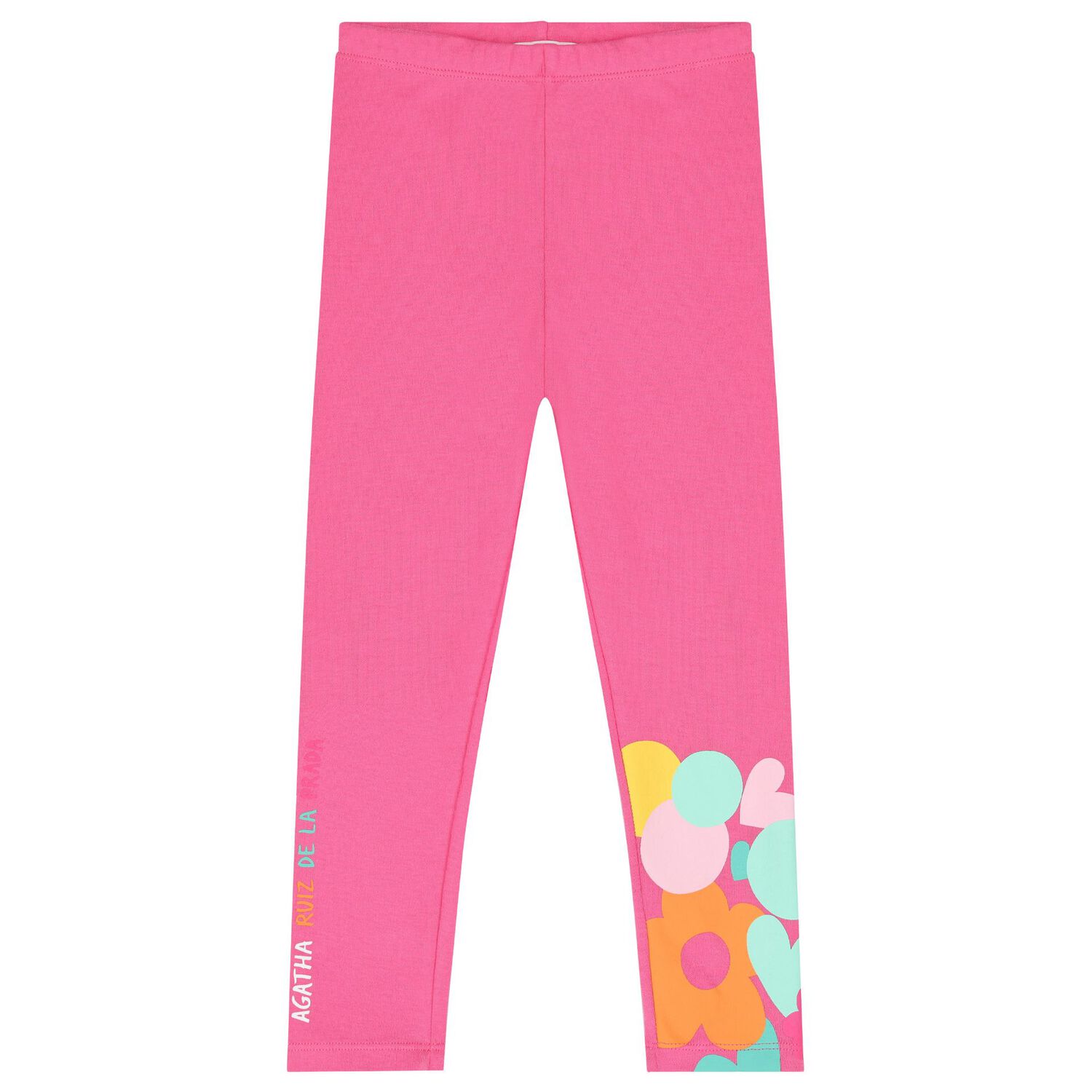 Girls White & Pink Heart Leggings Set, 1, hi-res