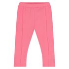 Baby Girls White & Pink Floral 3 Piece Leggings Set, 1, hi-res