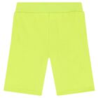 Boys Green Teddy Bear Shorts, 3, hi-res