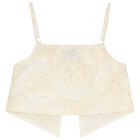 Girls Beige Floral Skirt Set, 1, hi-res