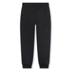 Boys Black Logo Joggers, 1, hi-res