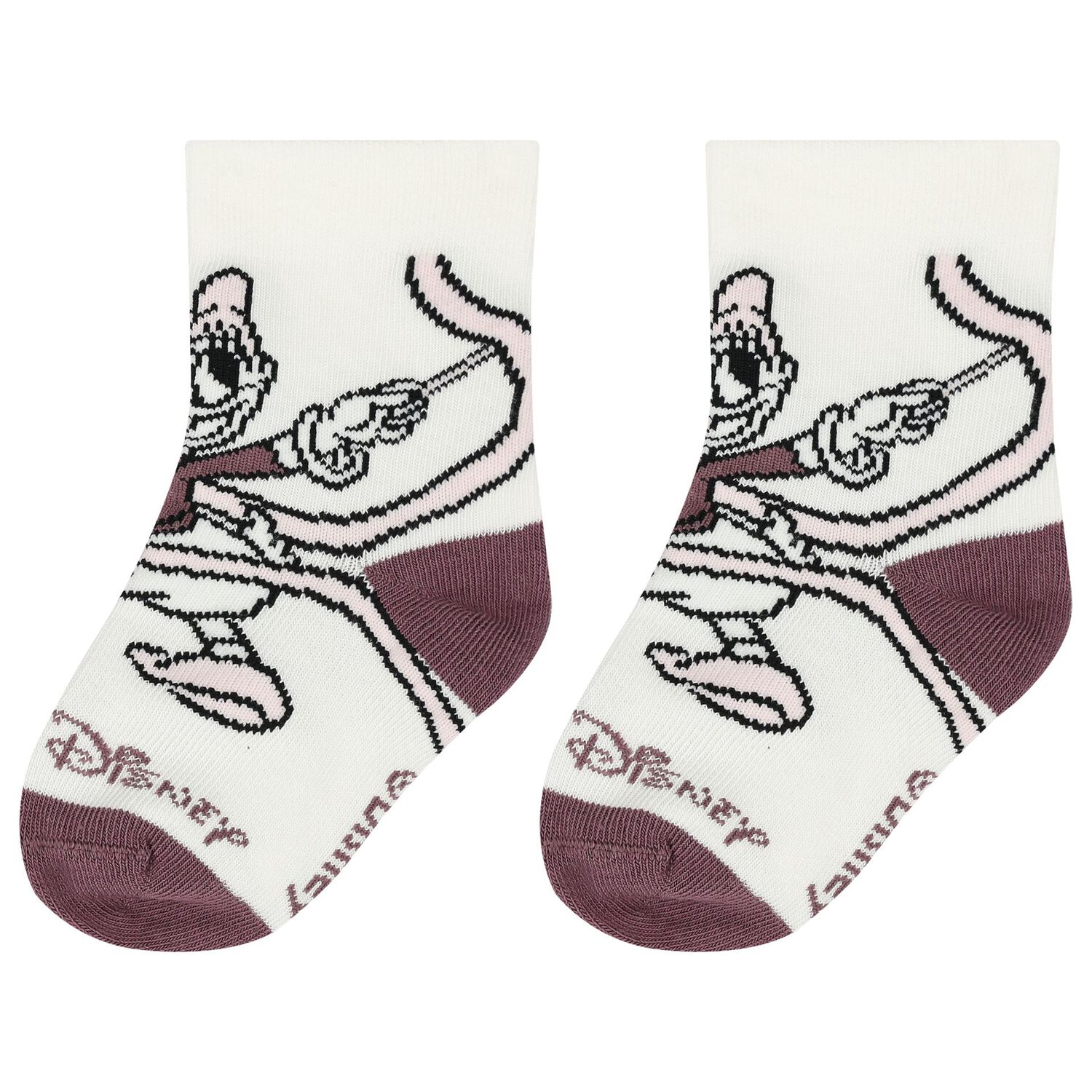 Girls Pink & White Logo Socks ( 3-Pack ), 1, hi-res image number null