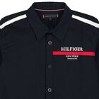 Boys Navy Blue Logo Shirt, 1, hi-res