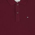 Boys Burgundy Logo Polo Shirt, 4, hi-res