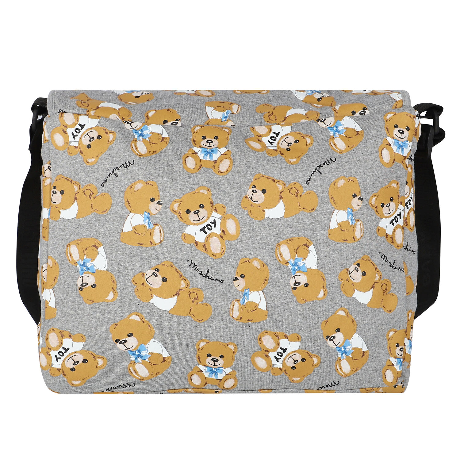 Ivory Teddy Logo Baby Changing Bag, 3, hi-res