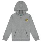 Boys Grey Tiger Logo Tracksuit, 1, hi-res