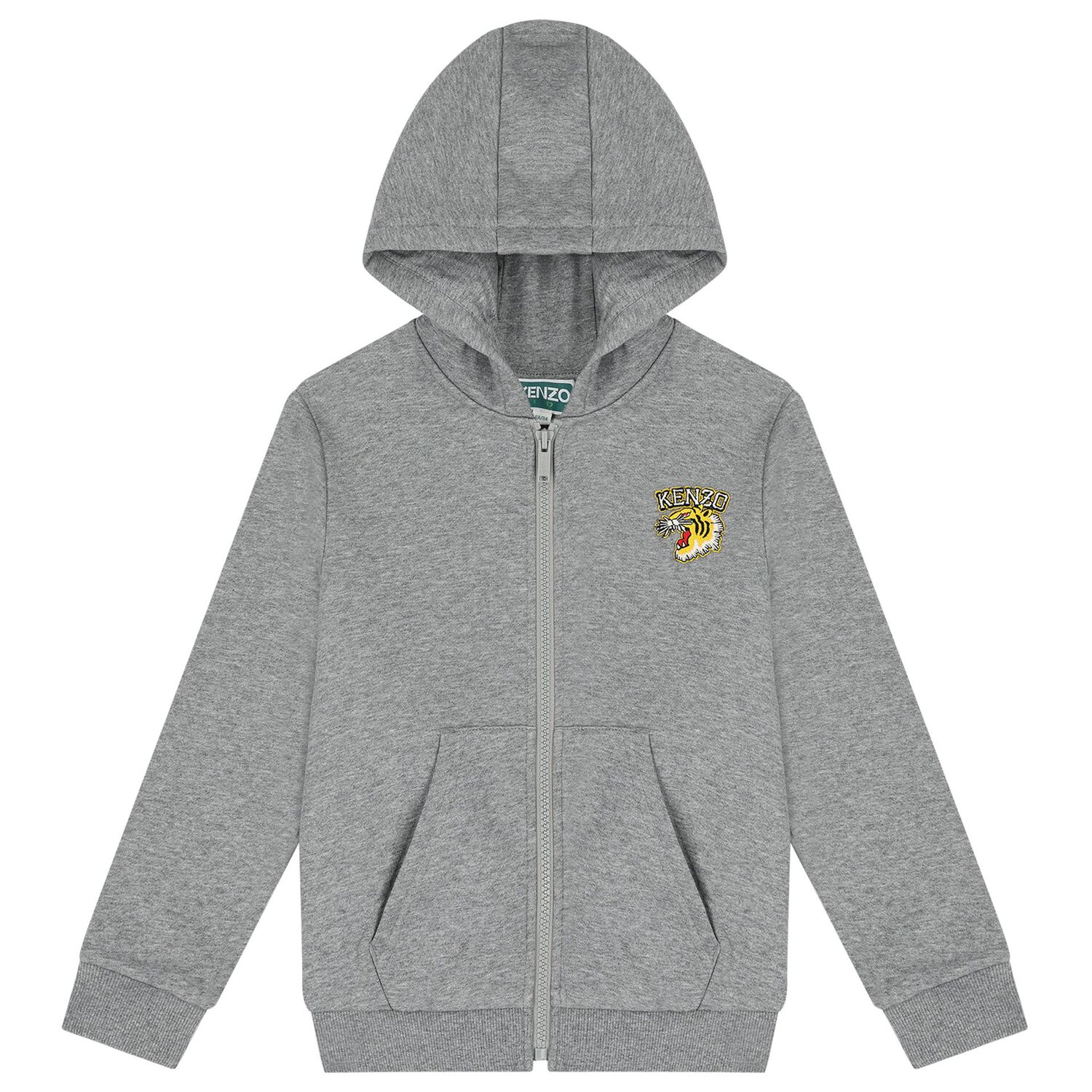 Boys Grey Tiger Logo Tracksuit, 1, hi-res image number null