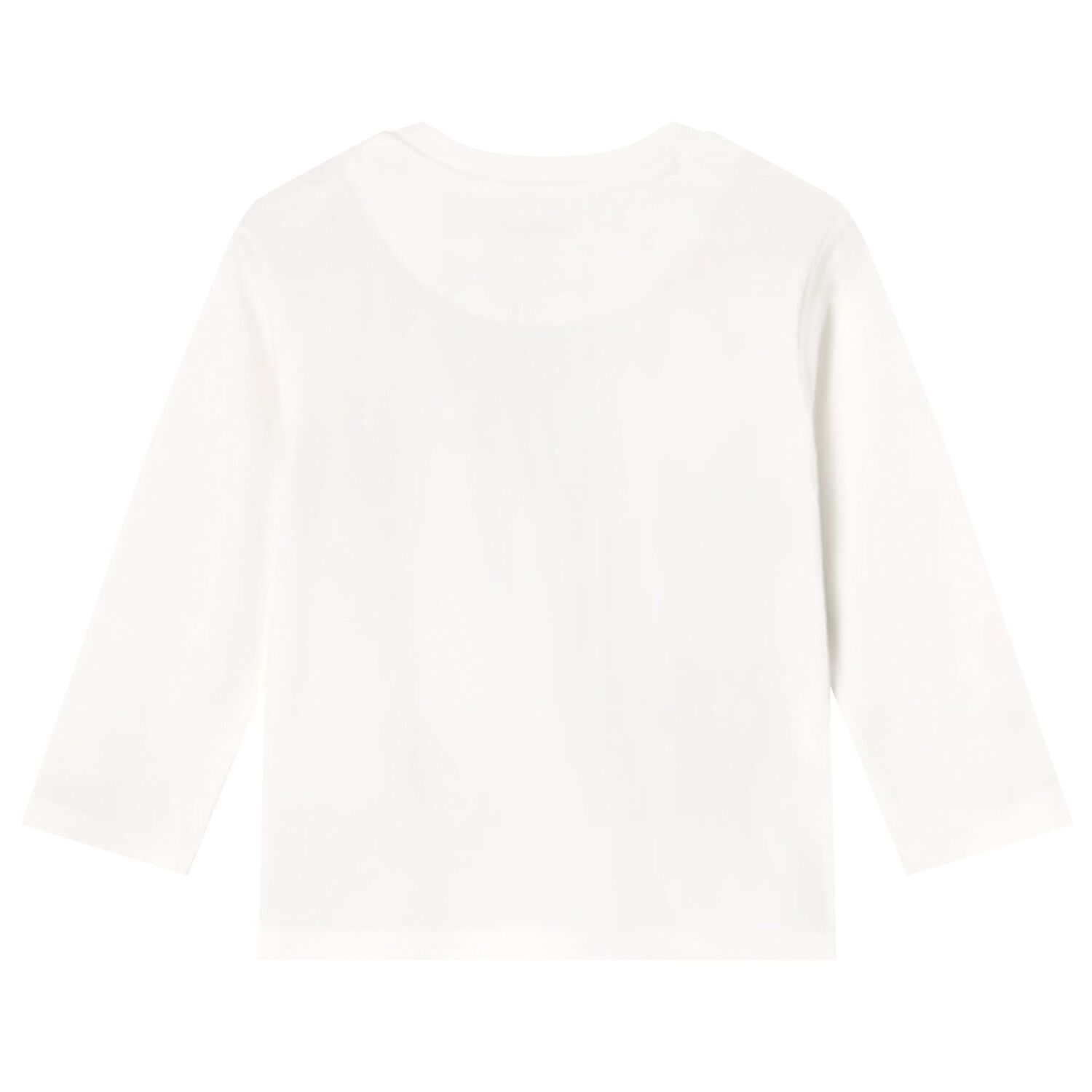 Younger Boys White Dogs Long Sleeve Top, 1, hi-res image number null