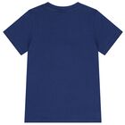 Boys Navy Blue & Red Cars Shorts Set, 1, hi-res