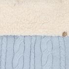 Baby Boys Blue & Ivory Cable Knit Nest, 3, hi-res