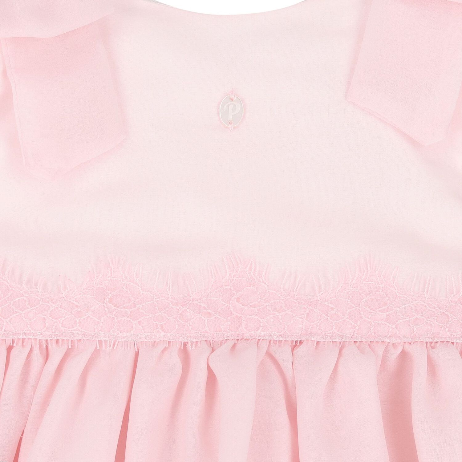 Younger Girls Pink Chiffon Dress, 1, hi-res image number null