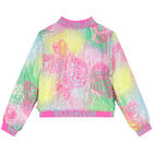 Girls Pink Sequin Butterfly Jacket, 1, hi-res