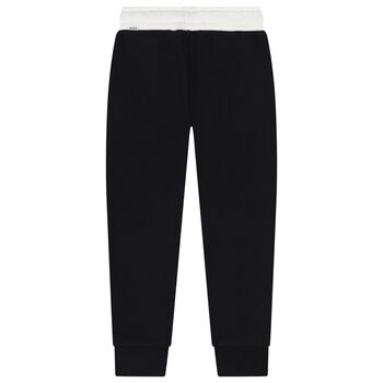 Boys Black Logo Joggers