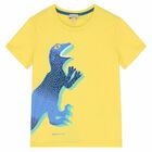 Boys Yellow Dinosaur T-Shirt, 1, hi-res