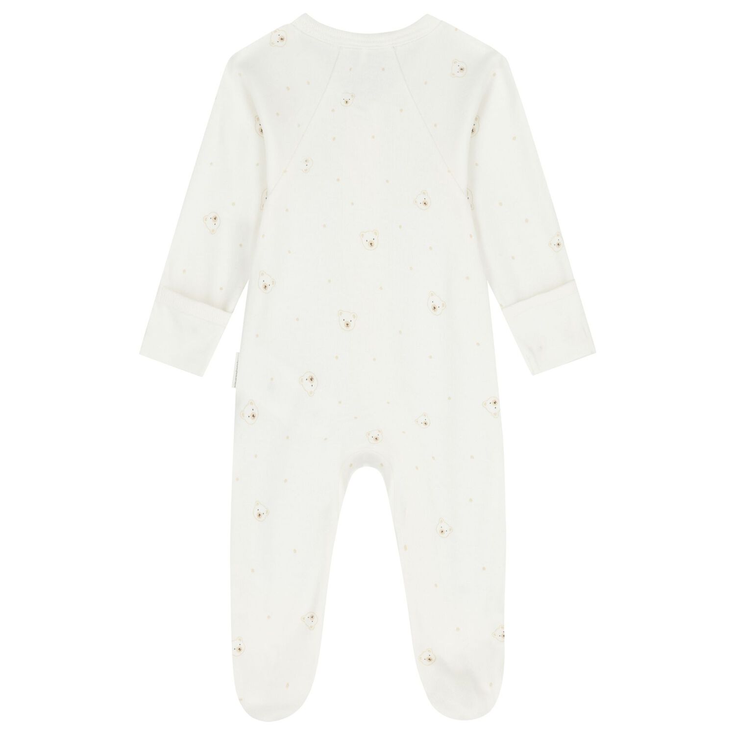 White & Beige Babygrows ( 2 Pack ), 6, hi-res image number null