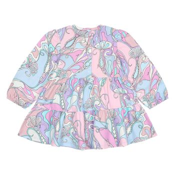 Younger Girls Pink & Blue Orchidee Dress