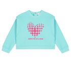 Girl Aqua & Pink Logo Heart Skirt Set, 1, hi-res
