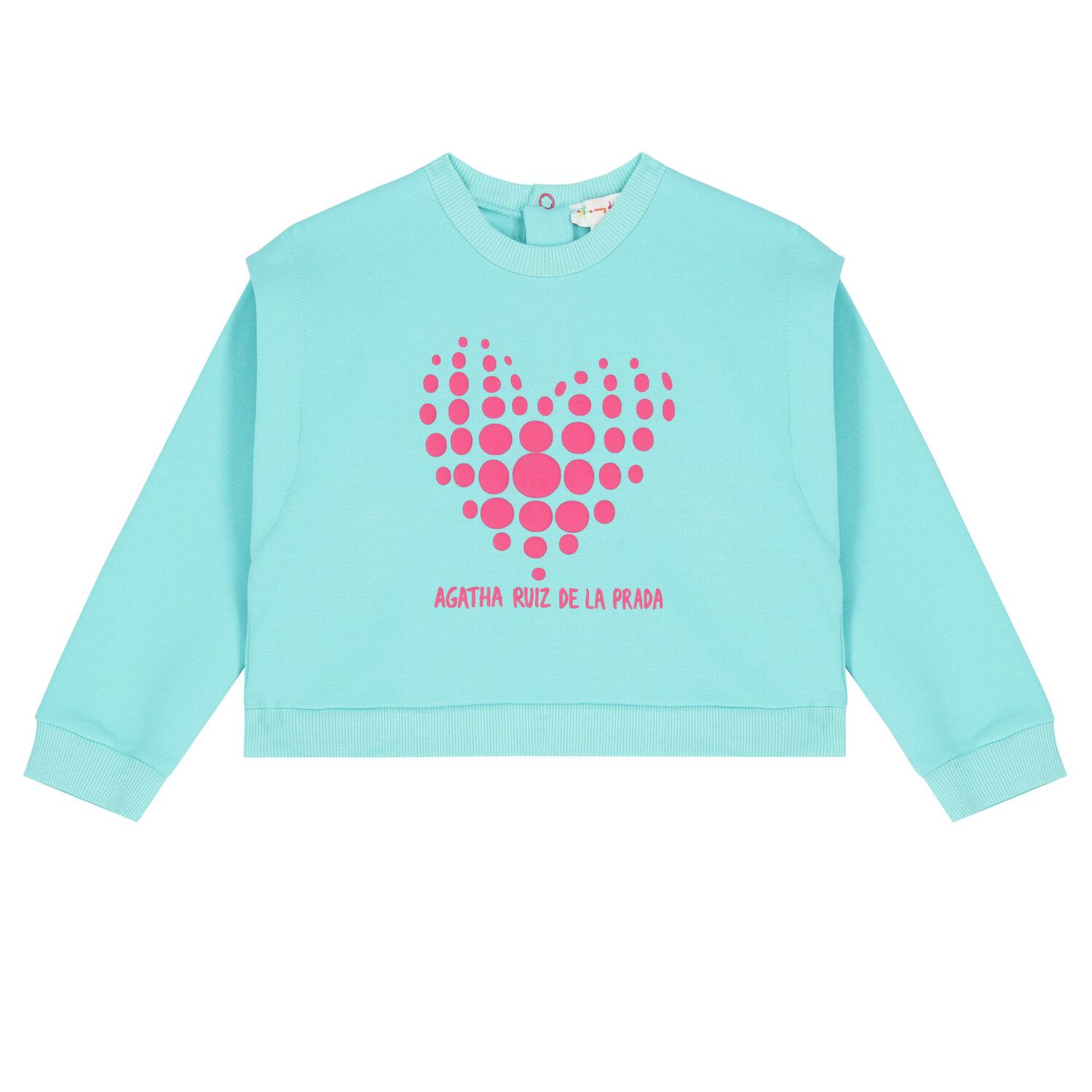 Girl Aqua & Pink Logo Heart Skirt Set, 1, hi-res