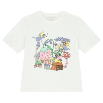 Girls White Fairy T-Shirt