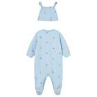 Baby Boys Blue Puppy Babygrow Set, 3, hi-res
