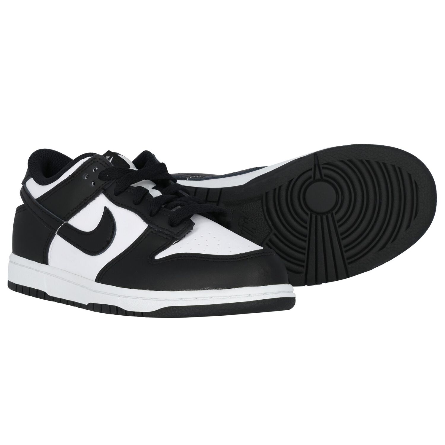 White & Black Retro Dunk Low Trainers, 1, hi-res image number null