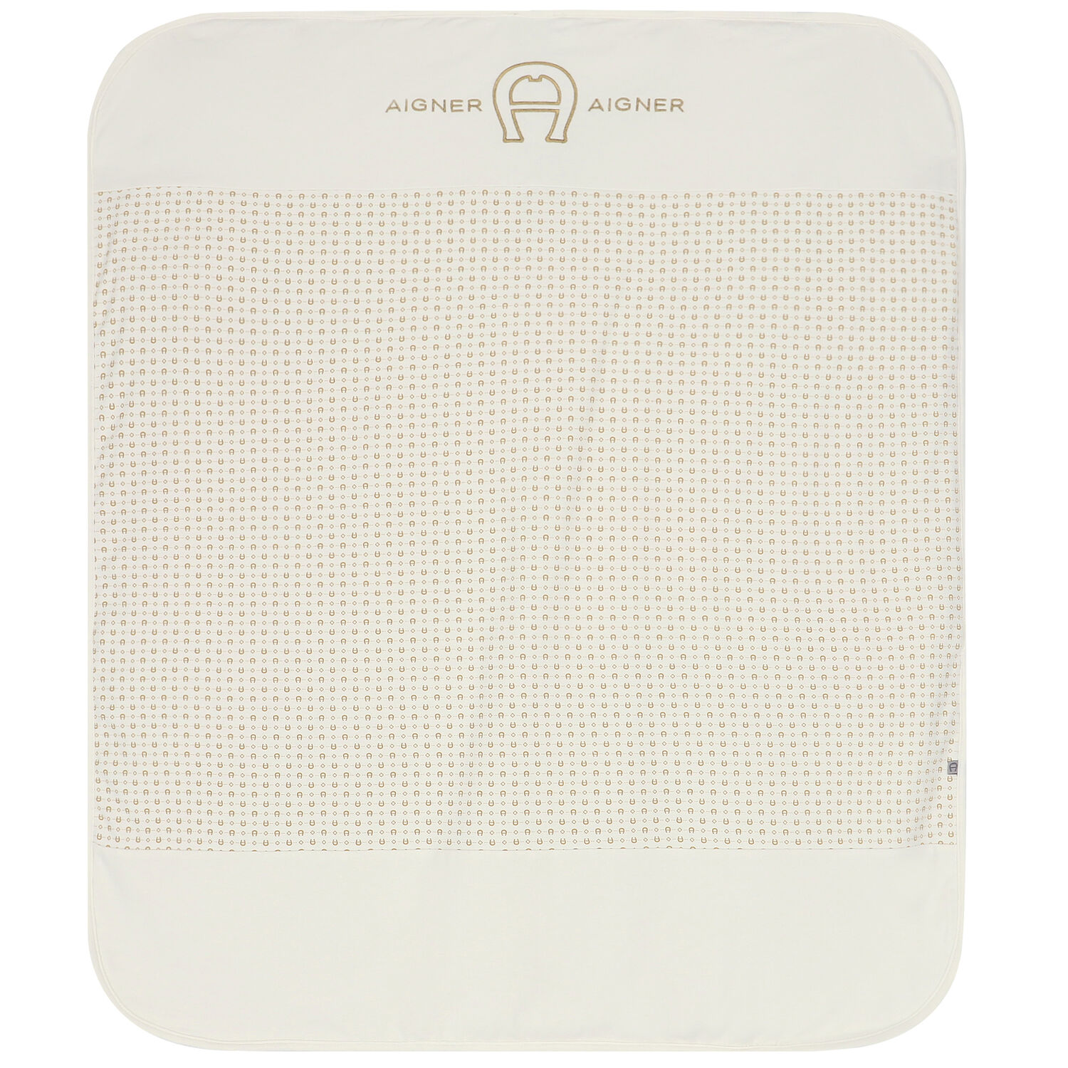 Ivory & Gold Logo Blanket, 2, hi-res